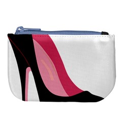 Black Stiletto Heels Large Coin Purse