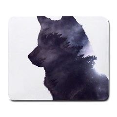 Black Wolf  Large Mousepads by StarvingArtisan