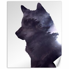 Black Wolf  Canvas 16  X 20   by StarvingArtisan