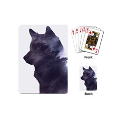 Black Wolf  Playing Cards (mini)  by StarvingArtisan