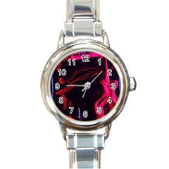 Calligraphy 4 Round Italian Charm Watch