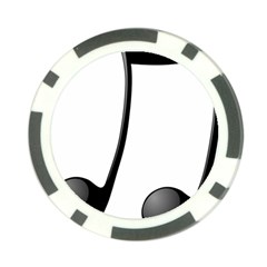 Music Note Poker Chip Card Guard by StarvingArtisan