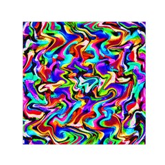 Artwork By Patrick-colorful-40 Small Satin Scarf (square) by ArtworkByPatrick