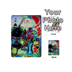 Still Life With Two Lamps Playing Cards 54 (mini)  by bestdesignintheworld