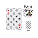 Angry Theater Mask Pattern Playing Cards 54 (Mini)  Front - Diamond9
