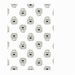 Angry Theater Mask Pattern Large Garden Flag (two Sides) by dflcprints