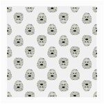 Angry Theater Mask Pattern Medium Glasses Cloth (2-Side) Front