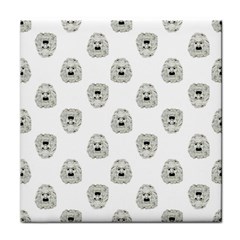 Angry Theater Mask Pattern Face Towel by dflcprints