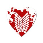 Attack On Titan Heart Magnet Front