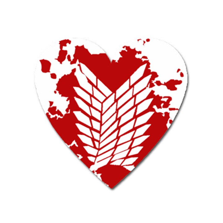 Attack On Titan Heart Magnet