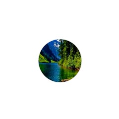 Beautiful Nature Lake 1  Mini Buttons by Modern2018