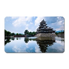 Beautiful Pagoda On Lake Nature Wallpaper Magnet (rectangular)