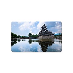 Beautiful Pagoda On Lake Nature Wallpaper Magnet (name Card)