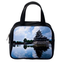 Beautiful Pagoda On Lake Nature Wallpaper Classic Handbags (one Side) by Modern2018