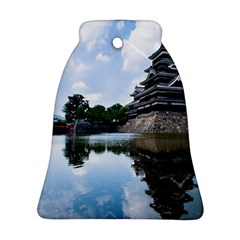 Beautiful Pagoda On Lake Nature Wallpaper Bell Ornament (two Sides)