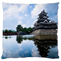 Beautiful Pagoda On Lake Nature Wallpaper Large Flano Cushion Case (one Side)