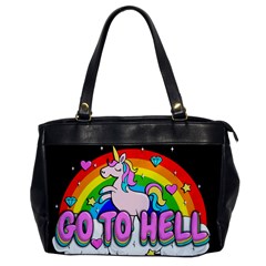 Go To Hell - Unicorn Office Handbags by Valentinaart