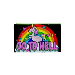 Go To Hell - Unicorn Cosmetic Bag (xs) by Valentinaart