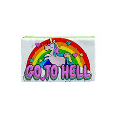 Go To Hell - Unicorn Cosmetic Bag (xs) by Valentinaart