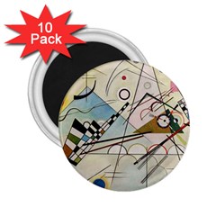 Composition 8 - Vasily Kandinsky 2 25  Magnets (10 Pack) 