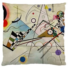 Composition 8 - Vasily Kandinsky Large Cushion Case (one Side) by Valentinaart