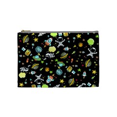 Space Pattern Cosmetic Bag (medium)  by Valentinaart