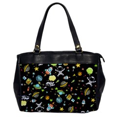 Space Pattern Office Handbags by Valentinaart