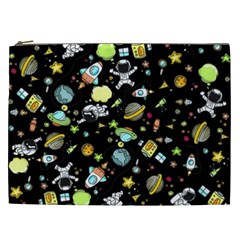 Space Pattern Cosmetic Bag (xxl)  by Valentinaart