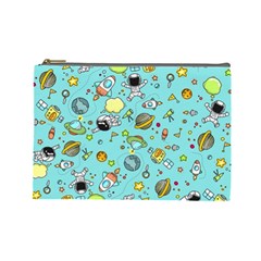 Space Pattern Cosmetic Bag (Large) 