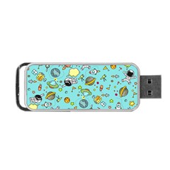 Space Pattern Portable Usb Flash (two Sides) by Valentinaart