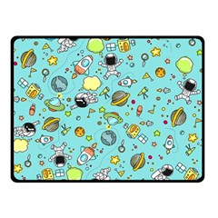 Space Pattern Double Sided Fleece Blanket (Small) 