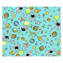 Space Pattern Double Sided Flano Blanket (Small) 