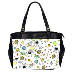 Space Pattern Office Handbags (2 Sides)  by Valentinaart