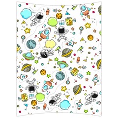 Space Pattern Back Support Cushion by Valentinaart