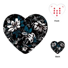 Floral Pattern Playing Cards (heart)  by Valentinaart