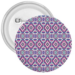 Colorful Folk Pattern 3  Buttons by dflcprints