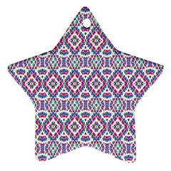 Colorful Folk Pattern Ornament (star) by dflcprints