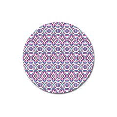 Colorful Folk Pattern Magnet 3  (round) by dflcprints