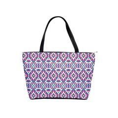 Colorful Folk Pattern Shoulder Handbags by dflcprints