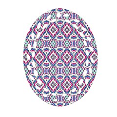 Colorful Folk Pattern Ornament (oval Filigree)