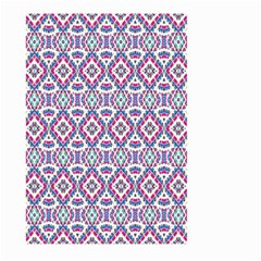 Colorful Folk Pattern Large Garden Flag (two Sides) by dflcprints