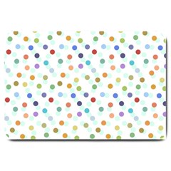 Dotted Pattern Background Brown Large Doormat 