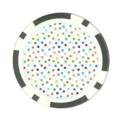 Dotted Pattern Background Brown Poker Chip Card Guard by Modern2018