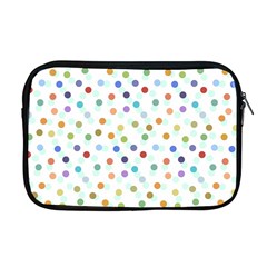 Dotted Pattern Background Brown Apple Macbook Pro 17  Zipper Case by Modern2018