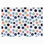 Dotted Pattern Background Blue Large Glasses Cloth Front