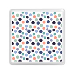 Dotted Pattern Background Blue Memory Card Reader (square)  by Modern2018