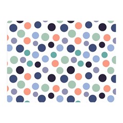 Dotted Pattern Background Blue Double Sided Flano Blanket (mini) 