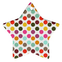 Dotted Pattern Background Ornament (Star)