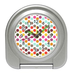 Dotted Pattern Background Travel Alarm Clocks