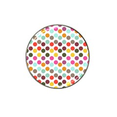 Dotted Pattern Background Hat Clip Ball Marker